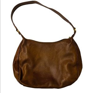 🌼 ROLFS • Genuine Leather Brown Hobo Shoulder Bag